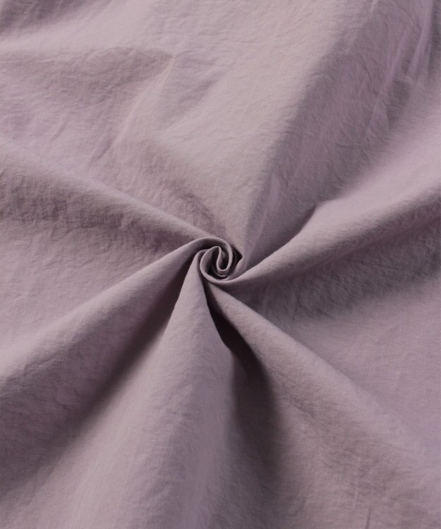 WHITE MAILS 【UNISEX】COTTON PAPER WASHED ポプリンロングシャツ ラベンダー