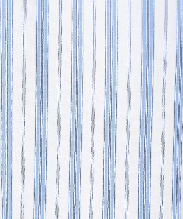 J.PRESS MEN 【SOMELOS】マルチストライプ バンドカラーシャツ ブルー系1