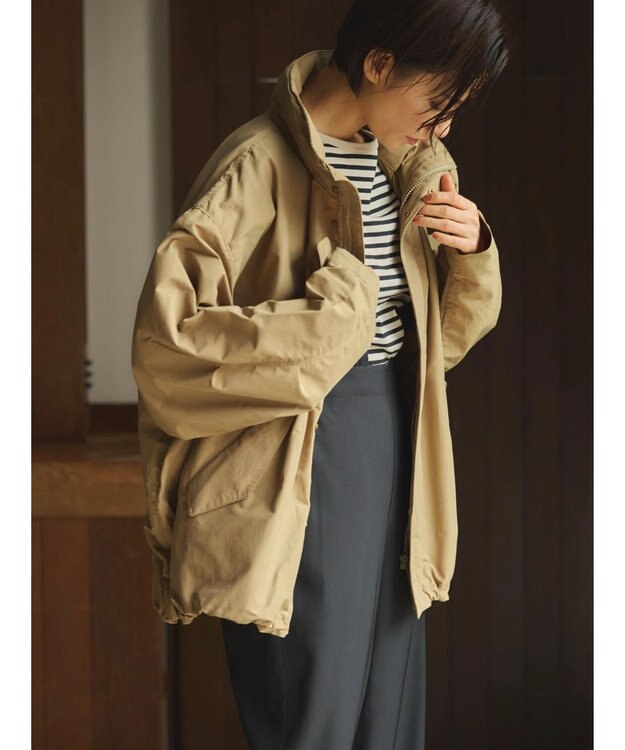 Green Parks 撥水加工　２Ｗａｙナイロンブルゾン Beige