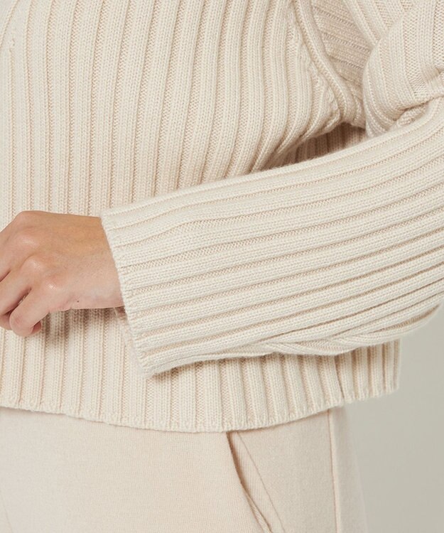 uncrave 【洗える】メリノウール ショートカーディガン（uncrave WHITE） エクリュ