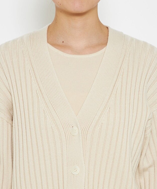 uncrave 【洗える】メリノウール ショートカーディガン（uncrave WHITE） エクリュ