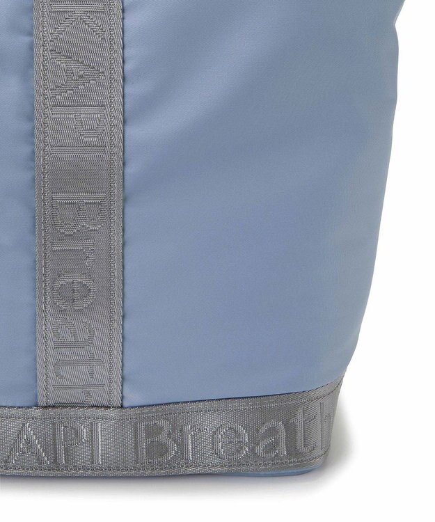 TOPKAPI 【Breath TOPKAPI】ナイロン ロゴテープ 2way ハンドル トートバッグ ブルーグレー