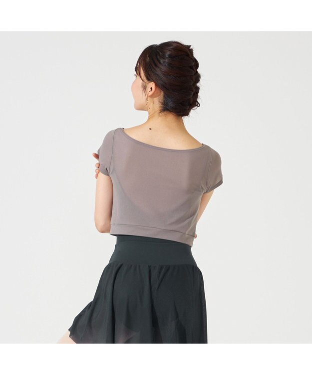 Chacott ショートトップ アッシュグレー