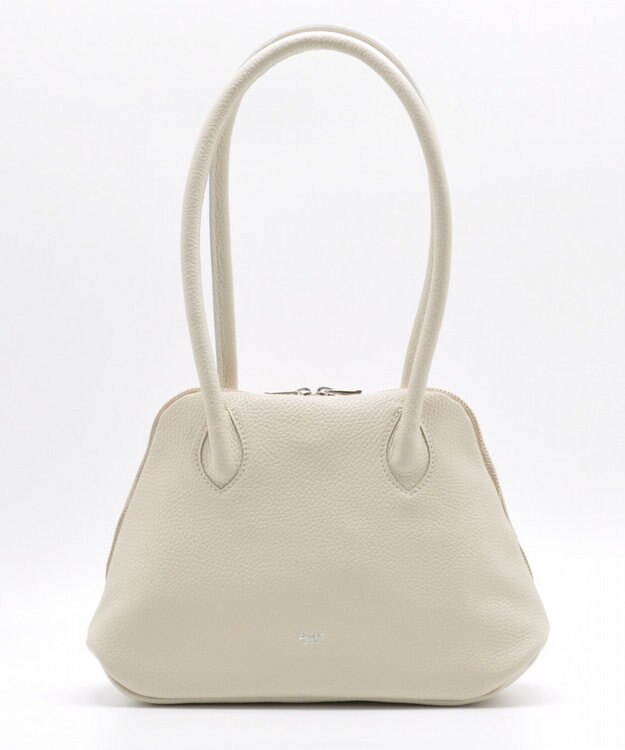 blancle シュリンクレザー 舟形ボストン ライトベージュ