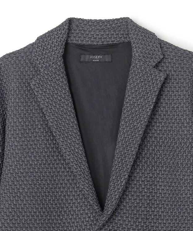 JOSEPH HOMME ストロータックステッチ　ニットジャケット グレー系