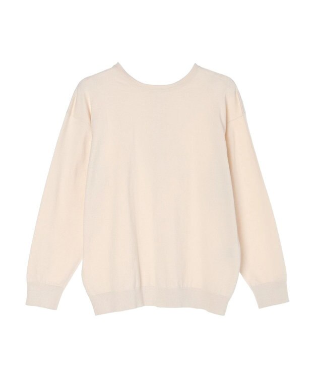 CRAFT STANDARD BOUTIQUE ２ＷＡＹクルーネックニットカーディガン Ivory