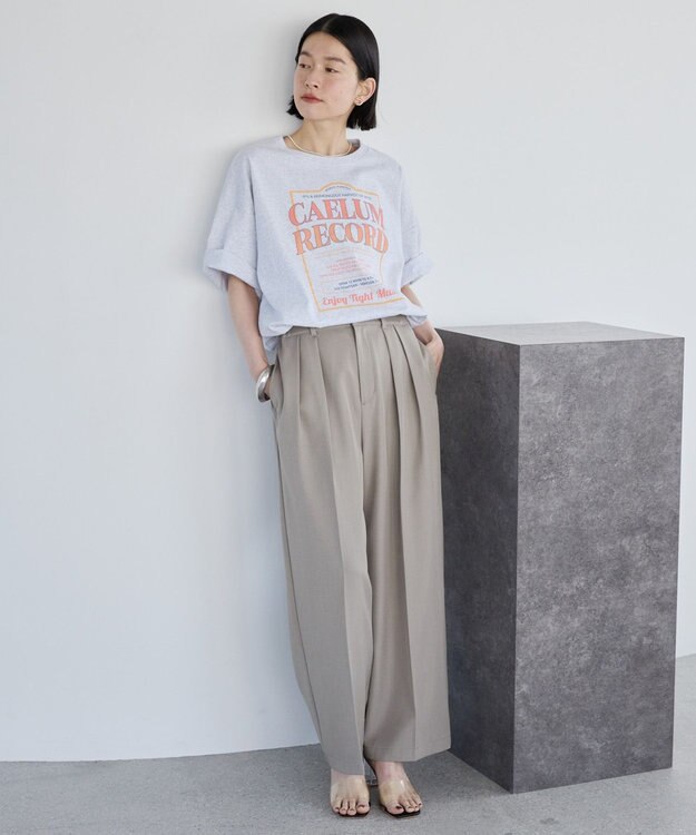 AMERICAN HOLIC タックワイドパンツ Beige