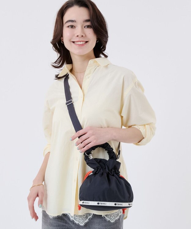 LeSportsac GH DRAWSTRING XBODY/ディープシー/マンダリンコード ディープシー/マンダリンコード