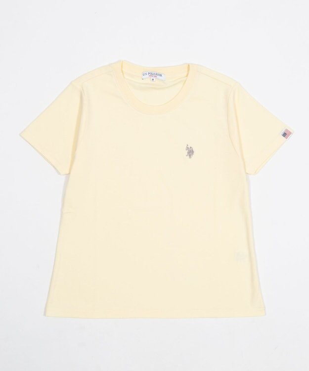 WEGO 【SMLサイズ展開】U.S. POLO ASSN.別注コンパクトTシャツ ライトイエロー