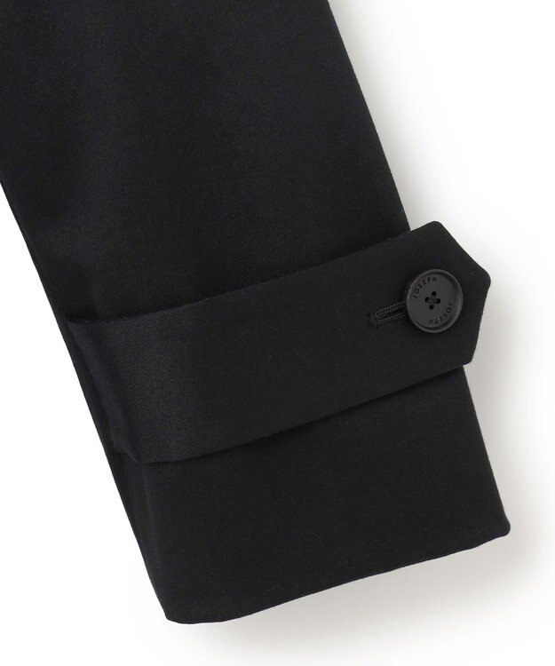 JOSEPH HOMME スムースサテンストレッチ　トレンチコート ブラック系