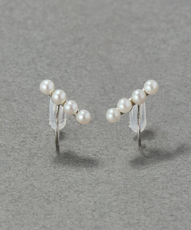 Phoebe 【痛くないシリーズ/金属アレルギー対応】バランスパールライトフィットイヤリング　シルバー シルバー