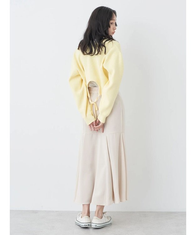 earth music&ecology バックリボンボレロ Light Yellow