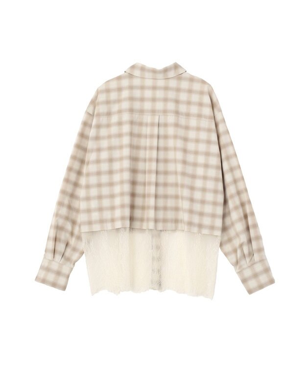 earth music&ecology 【予約】適ON レースヘムシャツ Check