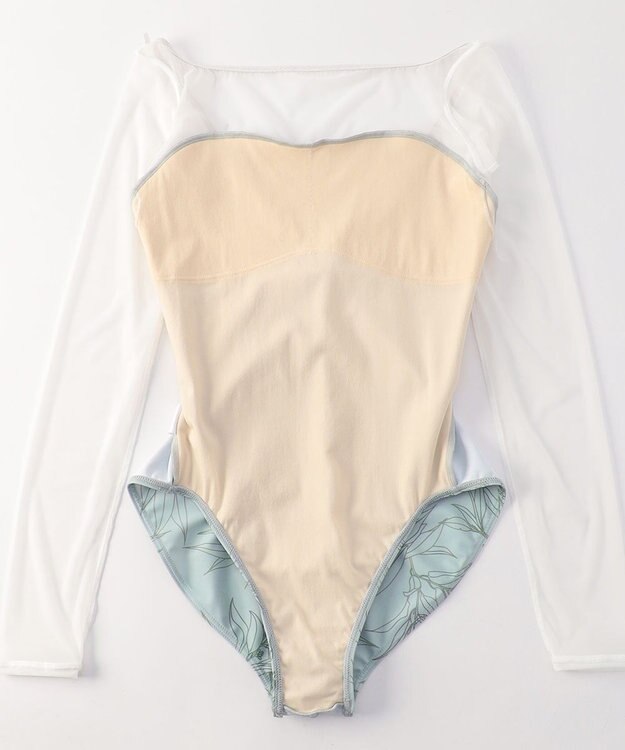 Chacott ロングスリーブレオタード アクアグリーンＰＴ