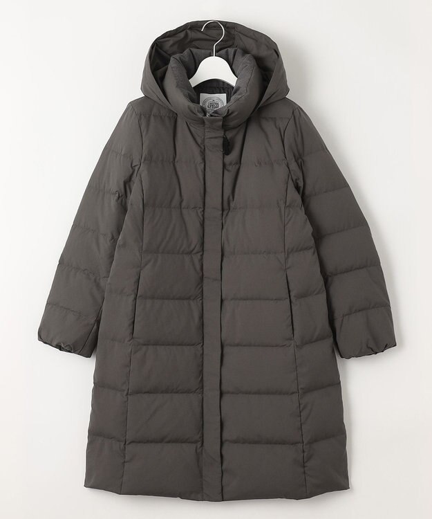 J.PRESS LADIES S ブラッシュドマルチポリ ロング ダウンコート グレー系