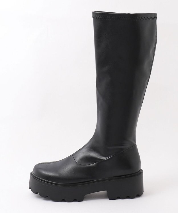 WEGO プレーンロングブーツ ブラック