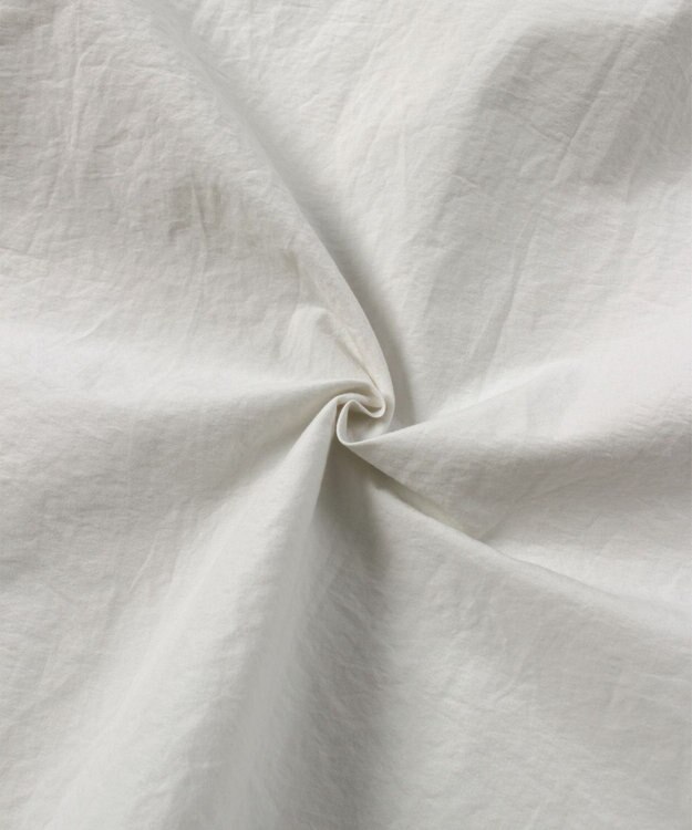 WHITE MAILS 【UNISEX】COTTON PAPER WASHED ポプリンロングシャツ オフホワイト