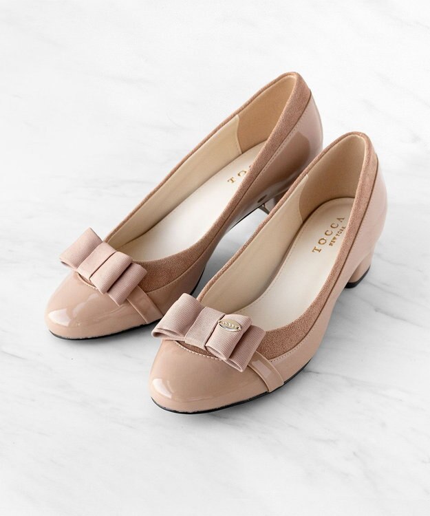TOCCA GROSGRAIN RIBBON PUMPS パンプス ピンク系