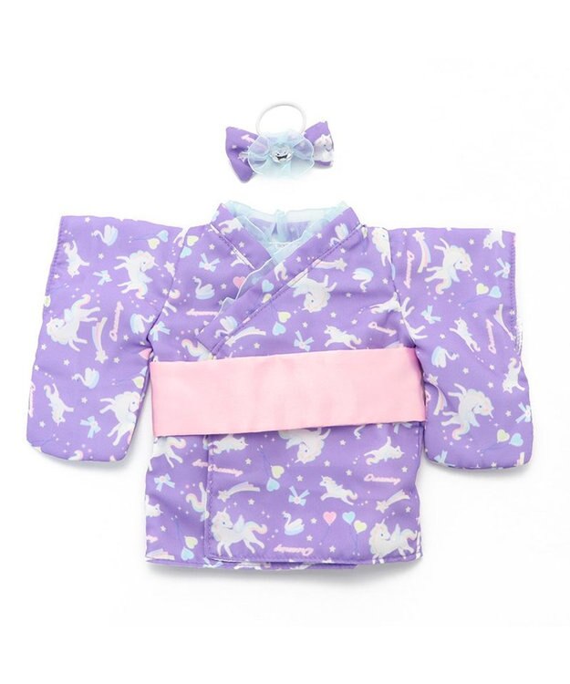 Mother garden マザーガーデン うさももMサイズ 着せ替え用お洋服 《夢見るユニコーン柄浴衣》 マルチカラー