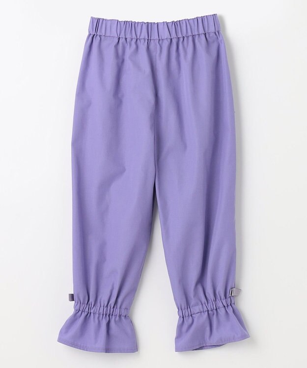 組曲 KIDS 【150-160cm】フリルクロップ丈 パンツ モーブ系