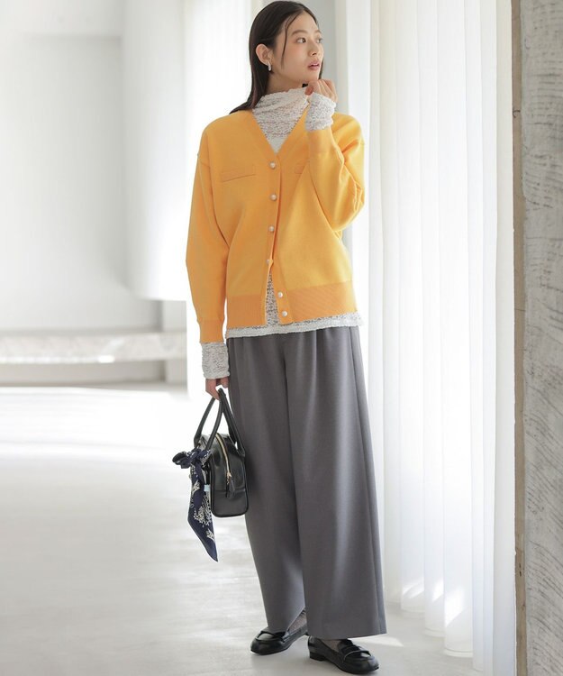 組曲 シュットクロスワイド パンツ グレー系