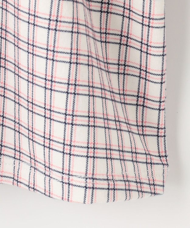 組曲 KIDS 【110-140cm】シャーリングブラウス Tシャツ クロスチェック系5