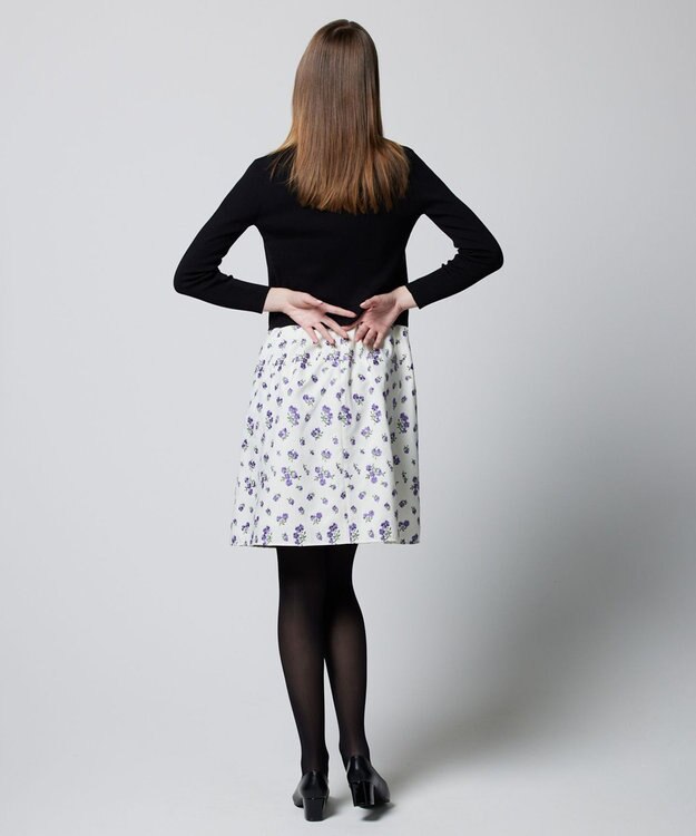 TOCCA 【洗える】SILK RIB CARDIGAN カーディガン ブラック系