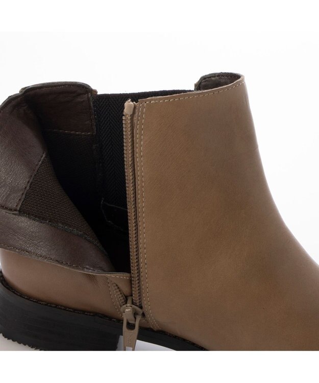 ing サイドゴアショートブーツ グレー