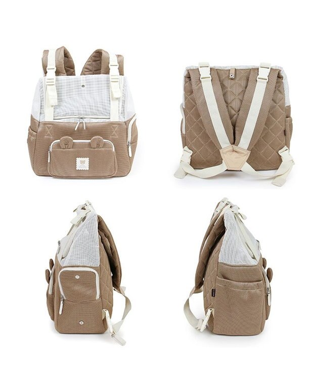 PET PARADISE ペットパラダイス くまちゃん 優しい 抱っこ ハグリュックキャリーバッグ Ｌ 小型犬 モカ