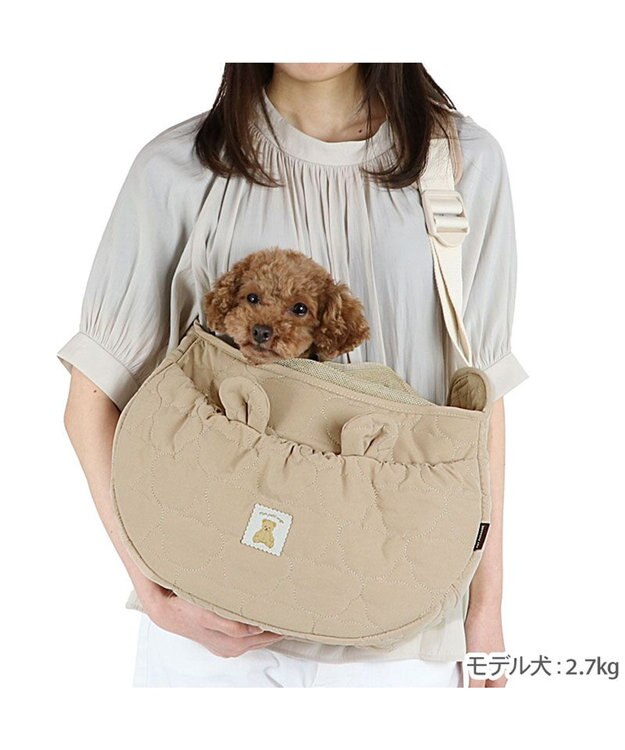 PET PARADISE ペットパラダイス くまちゃん ソフトスリング S  超小型犬 1.5～4kg ベージュ