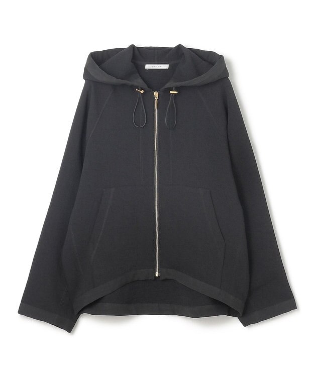 BEIGE， 【洗える】BROOM / スウェット風オーバーサイズドロストパーカー Black