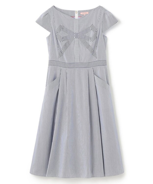 TOCCA 【洗える】STRIPE PARTY ドレス ブルー系5