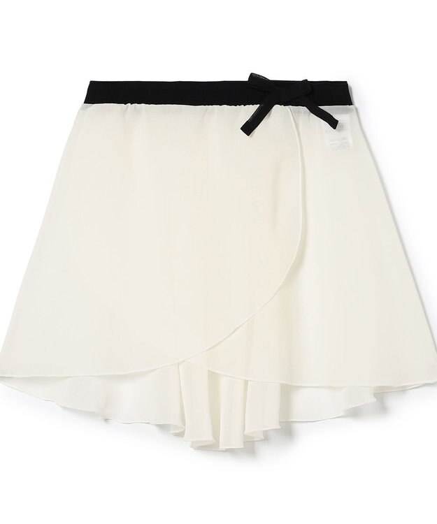 Chacott スカート ブラック（オフホワイト）