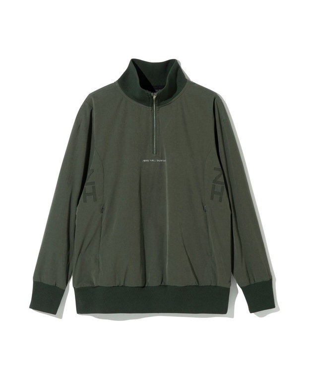 ZERO HALLIBURTON 【撥水・UVケア】 ハーフジップ ライトジャケット ZHG-W5A1a 85131 カーキ