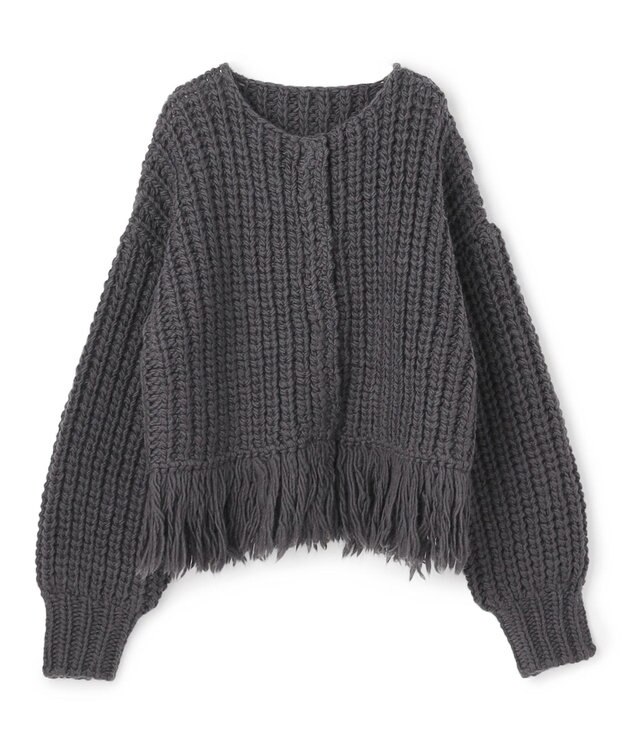 uncrave ハンドニット カーディガン スレート