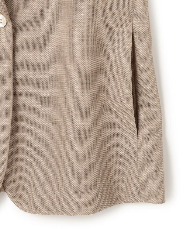 BEIGE， LIATRIS / シアー テーラードジャケット Flax