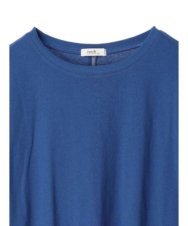 earth music&ecology 配色ステッチチュニックＴ Blue