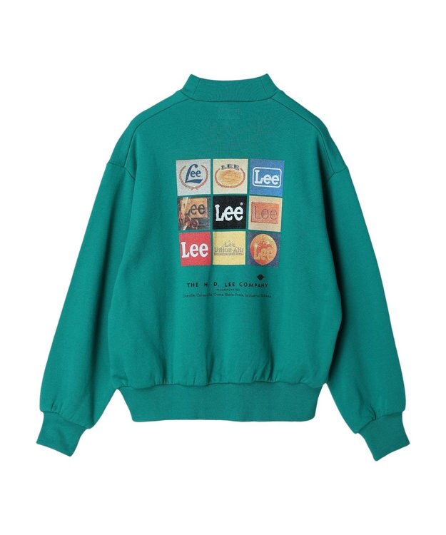 earth music&ecology Ｌｅｅ×ｅ．ｍ．ａ．ｅ．バックプリントプルオーバー Green