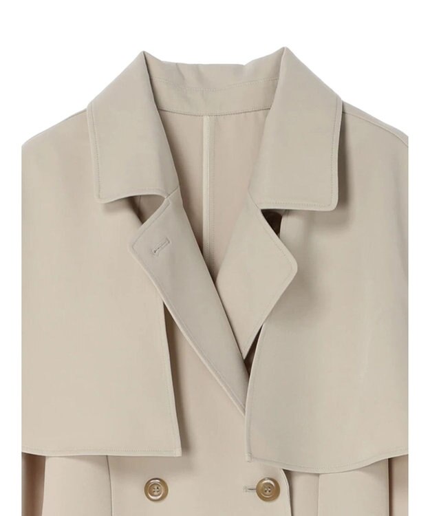earth music&ecology ２ＷＡＹケープトレンチコート Light Beige