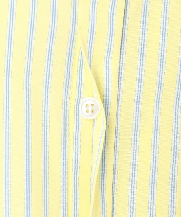 23区 【先行予約】CANCLINI シャーティング ルーズフィットシャツ イエロー×サックスストライプ