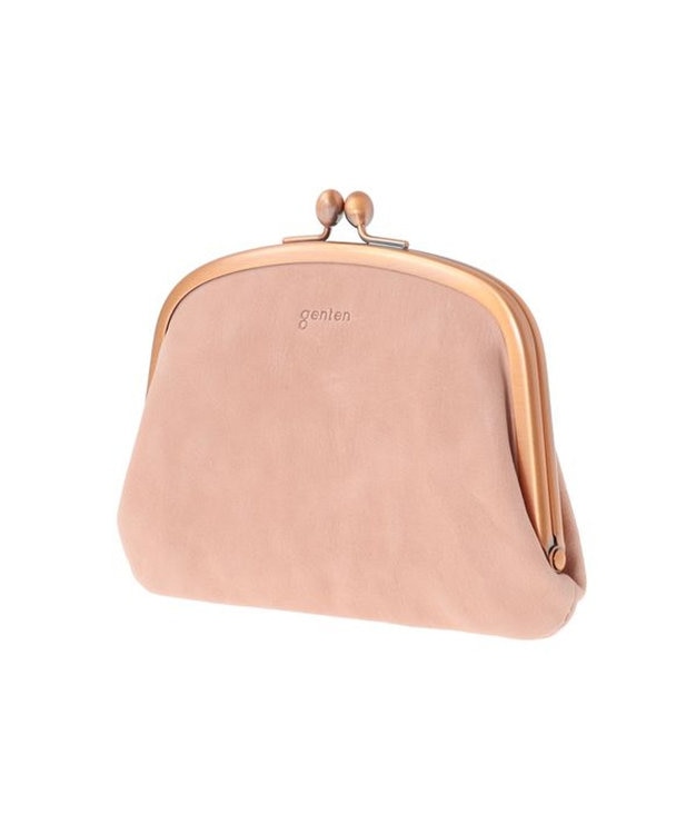 genten ゲンテン アンティーコ がま口二つ折り財布　オールドローズ ピンク genten ゲンテン アンティーコ がま口二つ折り財布 オールドローズ