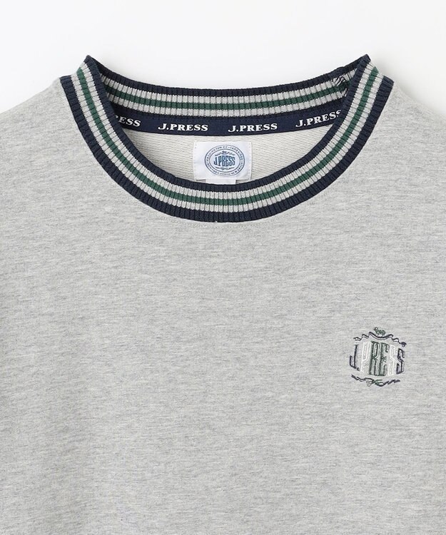 J.PRESS KIDS 【140-170cm】トリコリブコンビボーダー ミニ裏毛 トレーナー グレー系