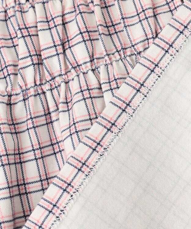 組曲 KIDS 【110-140cm】シャーリングブラウス Tシャツ クロスチェック系5