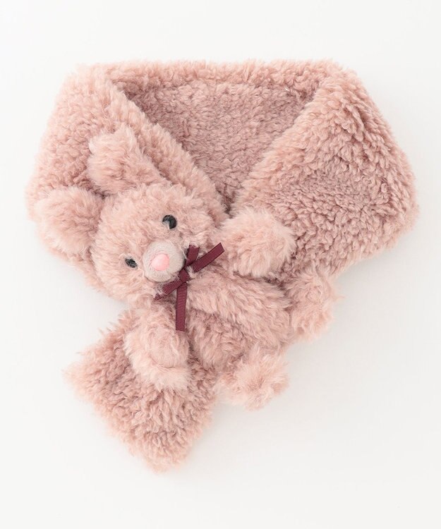 ANY KIDS アニマル ふわふわ マフラー ウサギ