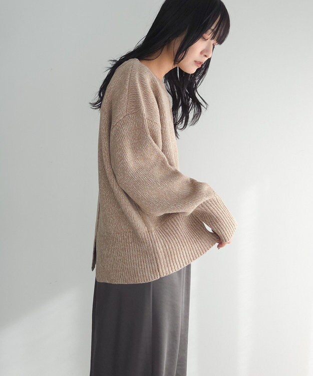 Green Parks こなれ主役ニットプルオーバー Beige