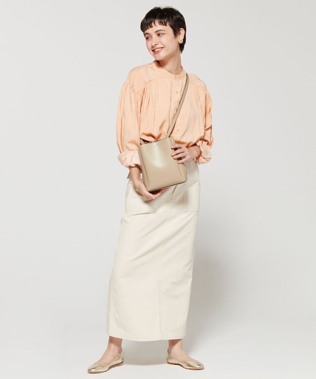 LA BAGAGERIE シンプルポシェット マスタード