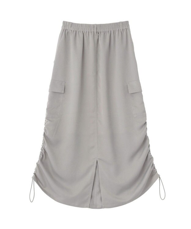 Green Parks サテンカーゴスカート Gray