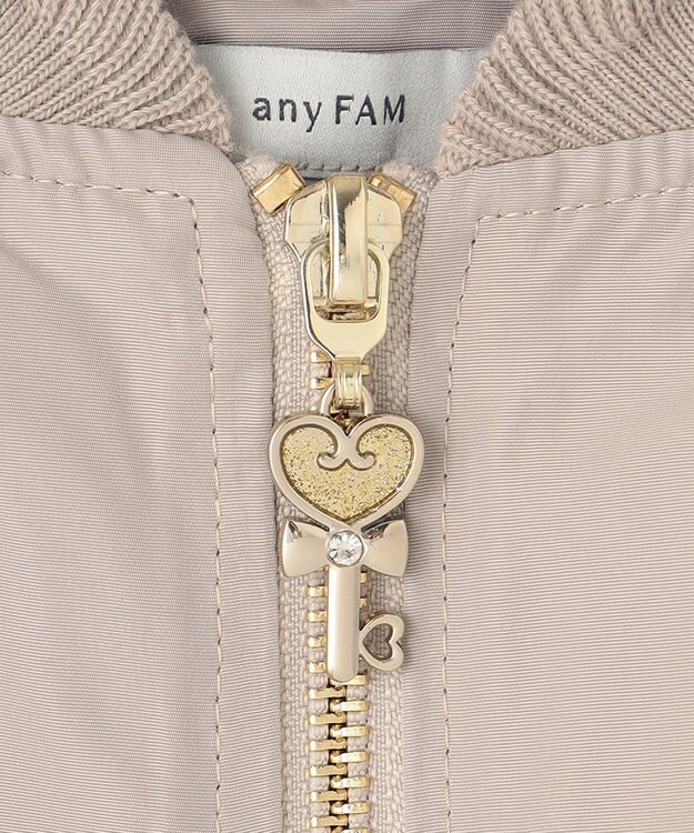 ANY KIDS ガーリー MA-1 ベージュ