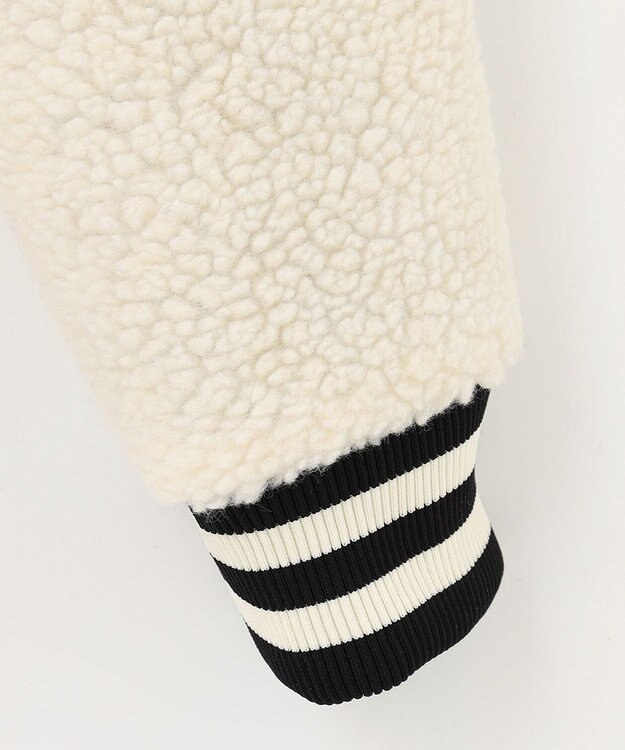 PW CIRCULUS 【MEN】【撥水/防風】リバーシブル ボア ジップアップ ブルゾン ホワイト×ブラック