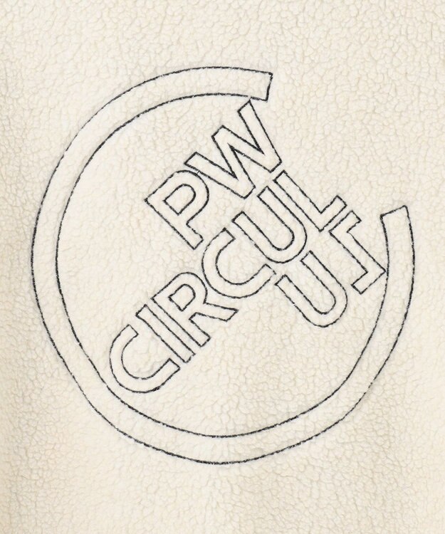 PW CIRCULUS 【MEN】【撥水/防風】リバーシブル ボア ジップアップ ブルゾン ホワイト×ブラック